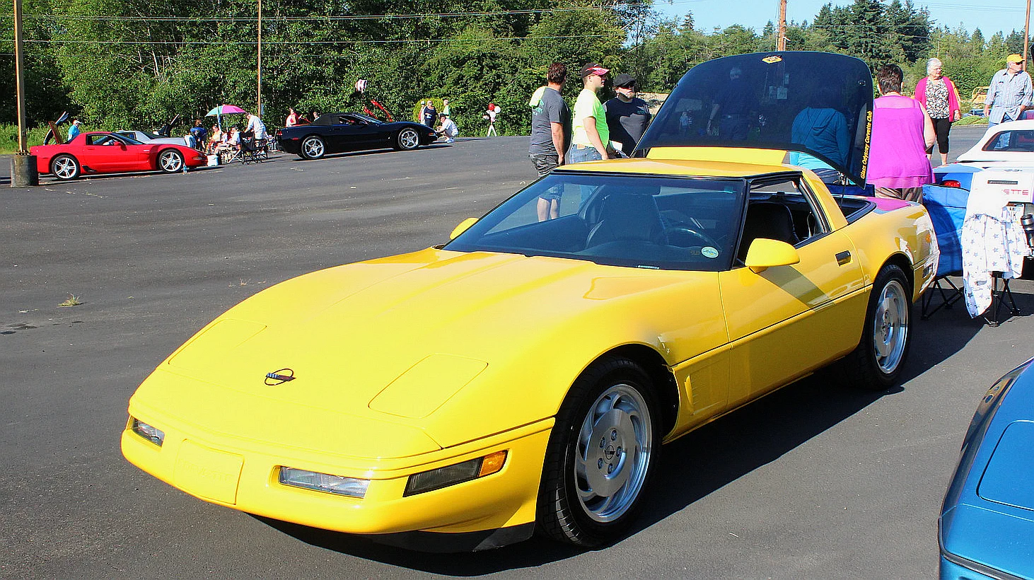 Click to Enlarge-Esc to Close Corvette Generations/C4/C4 1996 Yellow - Rose.webp